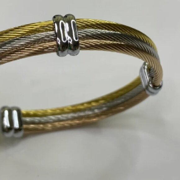 Stainless Steel Bangle Bracelet - Picture 3 of 7